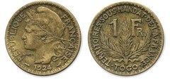 1 franc (Ocupación francesa)
