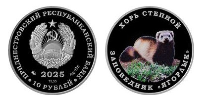 10 rubles (Steppe ferret)