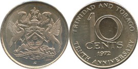 25 cents (10th Anniversary of Independence)