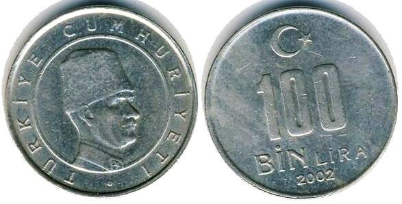 100 bin lira