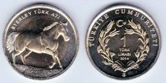 1 lira (Caballo turco Byerley)