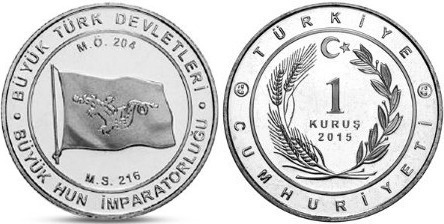 1 kuruş (Bandera del Gran Imperio Huno)