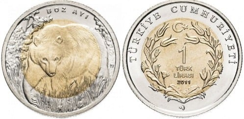 1 lira (Brown bear)