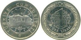 1 lira (100th Anniversary of the opening of Parliament)