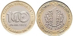 1 lira (100 Aniversario de la Gran Ofensiva)