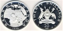 20 shillings (Visit of Pope Paul VI)
