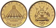 50 shillings (Visit of Pope Paul VI)