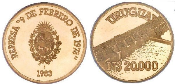 20.000 nuevos pesos (February 9, 1973 Dam)