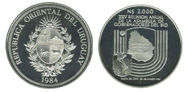 2.000 nuevos pesos (XXV IDB Governors' Meeting)