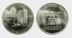 25.000 nuevos pesos (25 Aniversario del Banco Central)