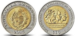 10 pesos (Bicentenario del Reglamento de Tierras de 1815)