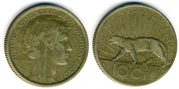 10 centésimos (Centennial of the Constitution)