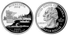 1/4 dollar (50 Estados de los EEUU - Minnesota)