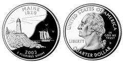 1/4 dollar (50 Estados de los EEUU - Maine)