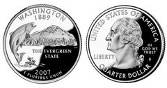 1/4 dollar (50 Estados de los EEUU - Washington)