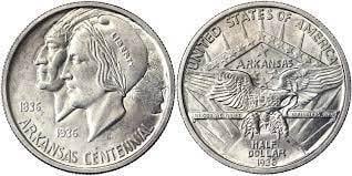 1/2 dollar (Centennial of the creation of the State of Arkansas)