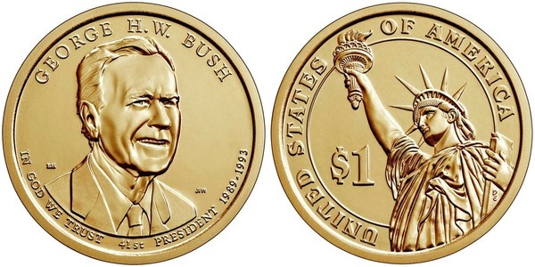 1 dollar (US Presidents - George Bush)