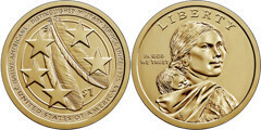 1 dollar (Sacagawea Dollar - Native American Dollar - Militares estadounidenses desde 1775)