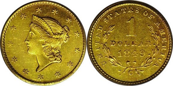 1 dollar (Head of Liberty)