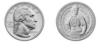 1/4 dollar (Ida B. Wells)