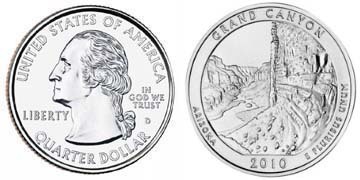 1/4 dollar (America The Beautiful - Grand Canyon National Park, Arizona)