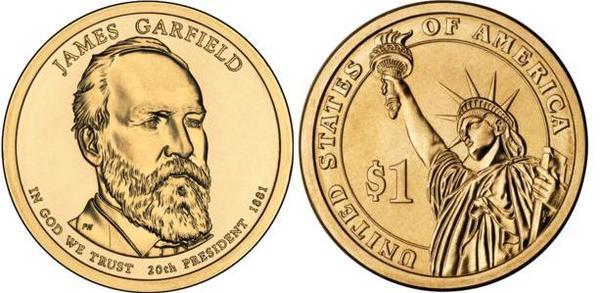 1 dollar (U.S. Presidents - James Garfield)