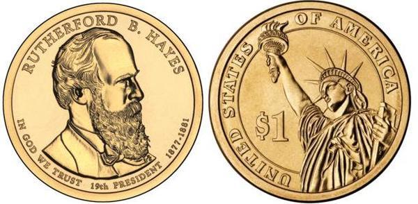 1 dollar (U.S. Presidents - Rutherford B. Hayes)