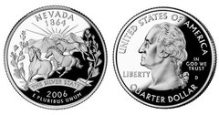 1/4 dollar (50 Estados de los EEUU - Nevada)