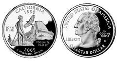1/4 dollar (50 Estados de los EEUU - California)