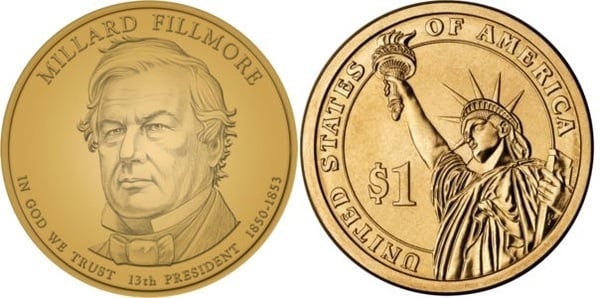 1 dollar (U.S. Presidents - Millard Fillmore)