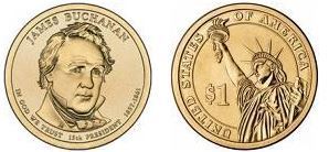 1 dollar (U.S. Presidents - James Buchanan)