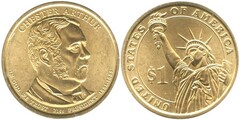 1 dollar (Presidentes de los EEUU - Chester Arthur)
