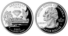 1/4 dollar (50 Estados de los EEUU - Arkansas)