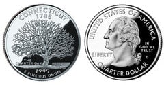 1/4 dollar (50 Estados de los EEUU - Connecticut)