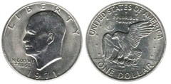 1 dollar (Eisenhower Dollar)