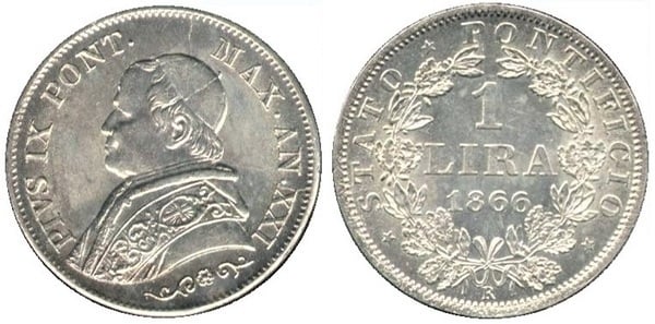 1 lira (Pius IX)