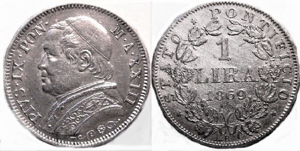 1 lira (Pius IX)