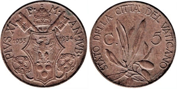 5 centesimi (Jubilee)