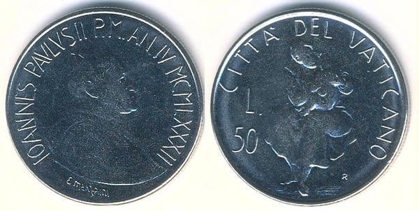 50 liras (John Paul II)