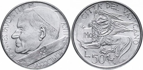 50 liras (John Paul II)