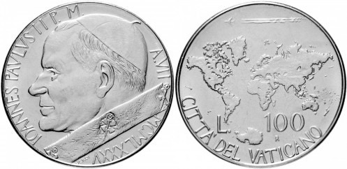 100 liras (John Paul II)