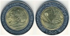 500 liras (Juan Pablo II)