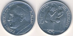 10 liras (Juan Pablo II)
