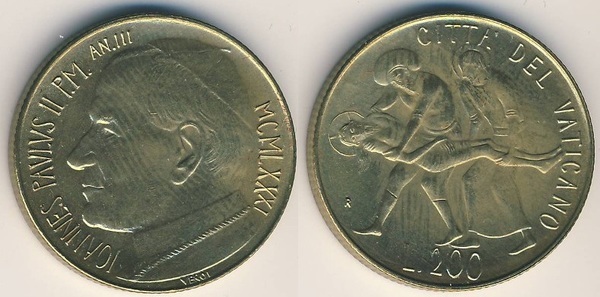 200 liras (John Paul II)