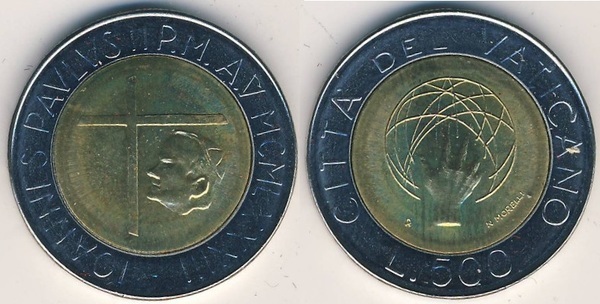 500 liras (John Paul II)