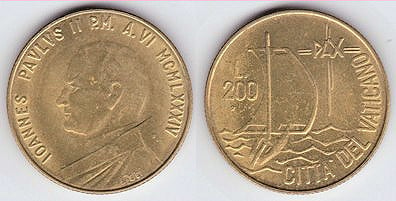 200 liras (John Paul II)