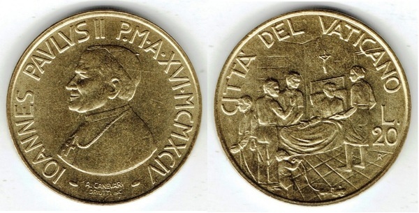 20 lire (John Paul II)