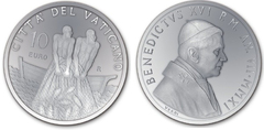 10 euro (60º Aniversario de la Ordenación Sacerdotal de Benedicto XVI)