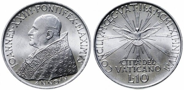 10 lire (Vatican II Ecumenical Council)