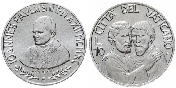 10 lire (John Paul II)